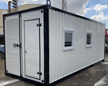 container spray booth