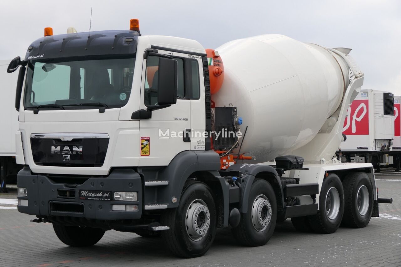 Stetter  on chassis MAN TGS 32.400 concrete mixer truck