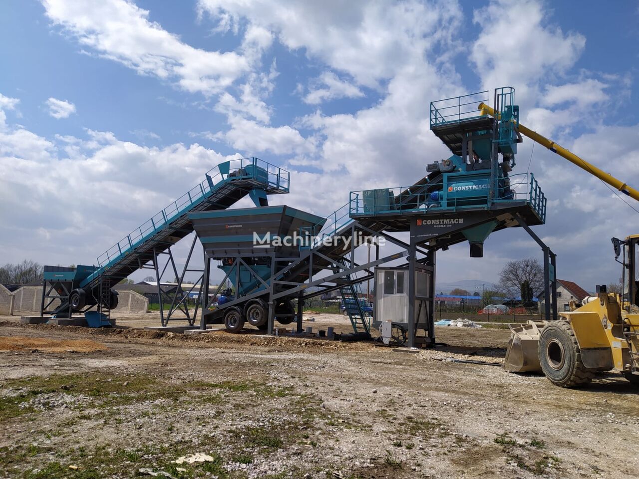 new Constmach Mobile 60 - Pan - Single Shaft - Planetary Mixer Mobile Batch Pl concrete plant