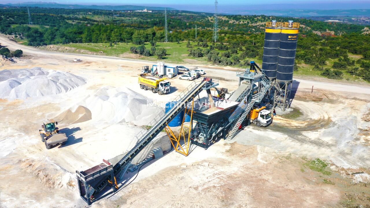 new FABO TURBOMIX-120 MOBILE CONCRETE PLANT