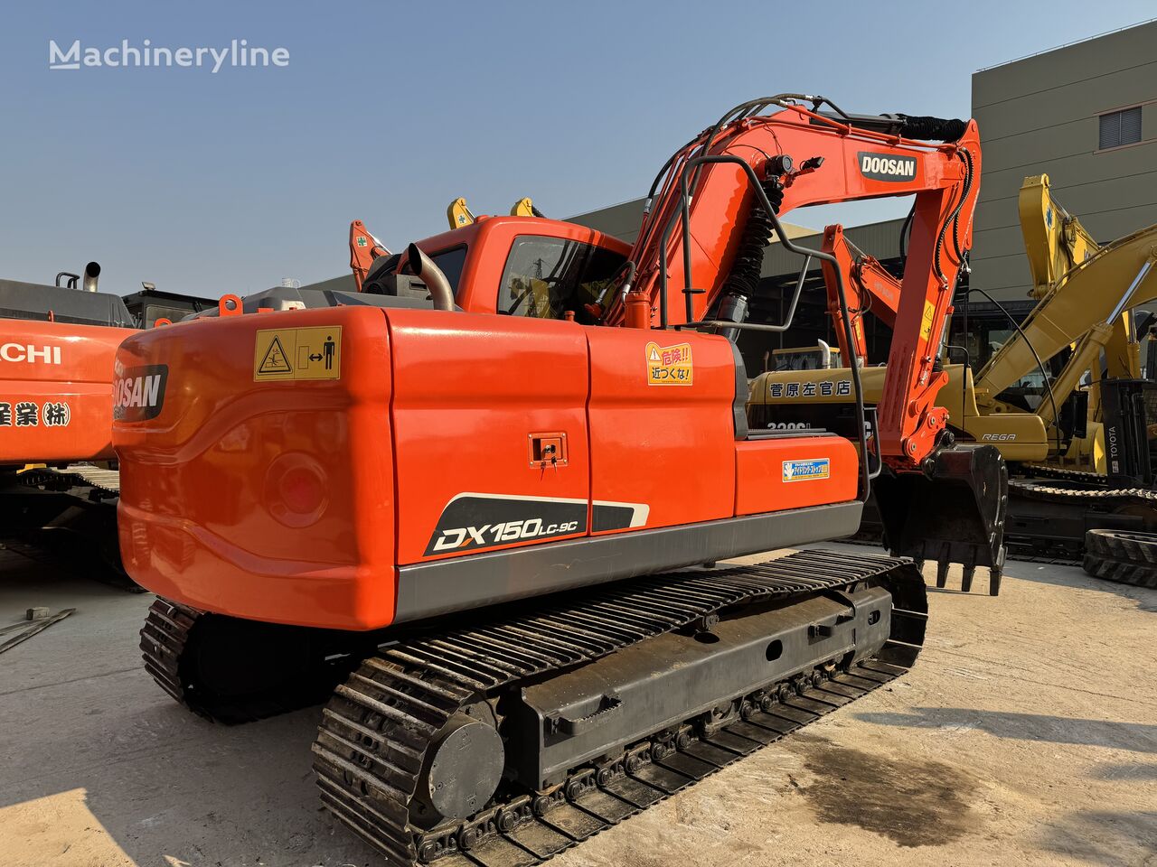 Doosan DX150 tracked excavator