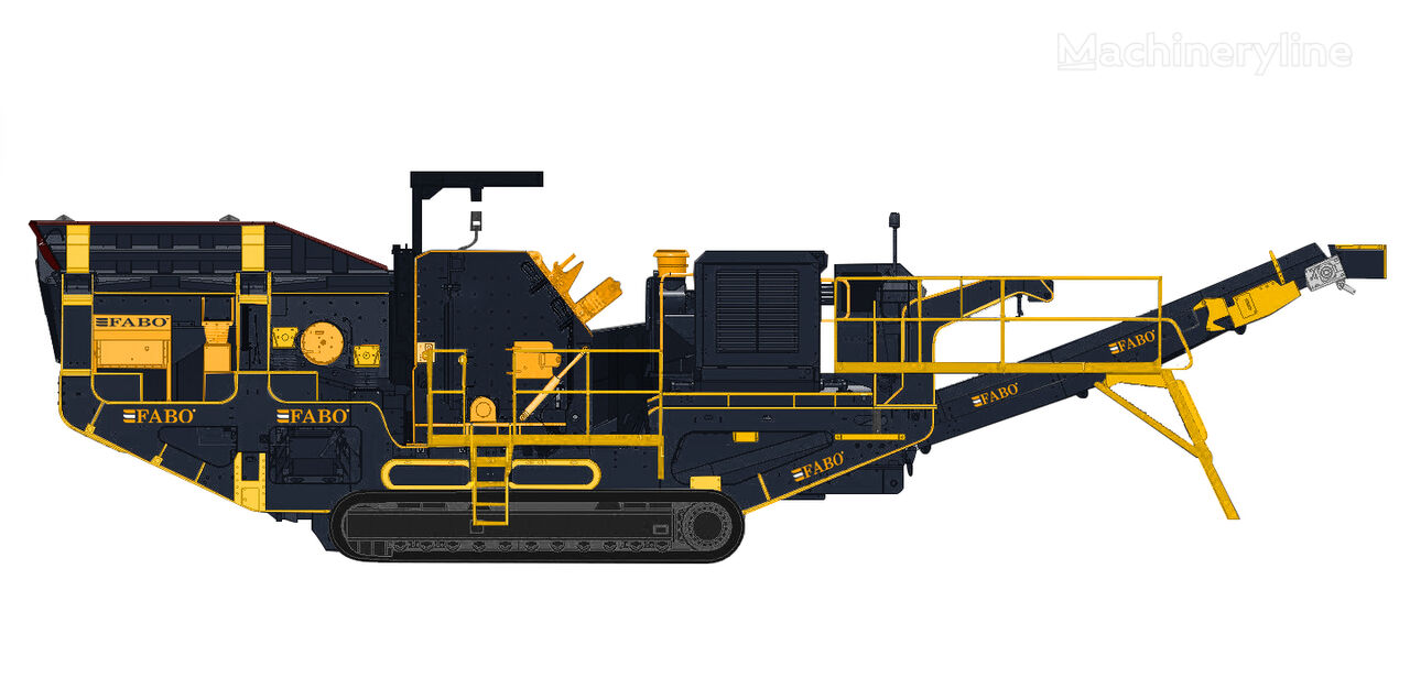new FABO FTI-130  Tracked İmpact Crusher crushing plant