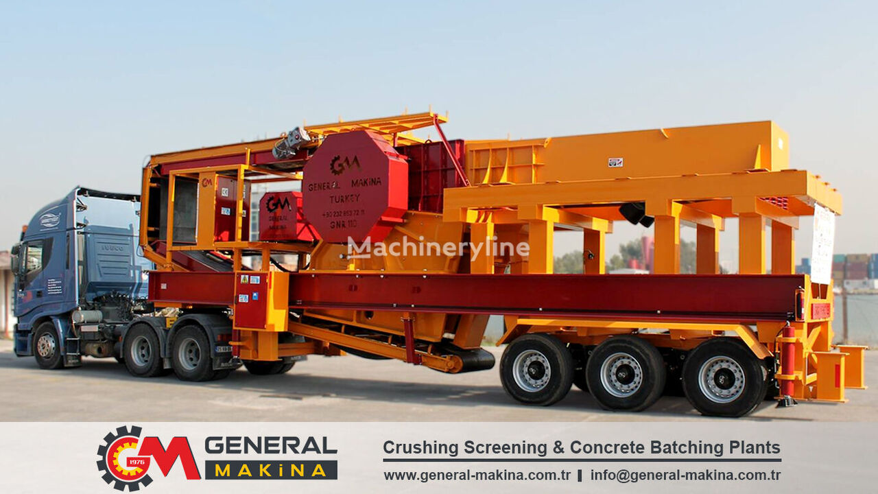 new General Makina MC110 Jaw Crusher mobile crushing plant